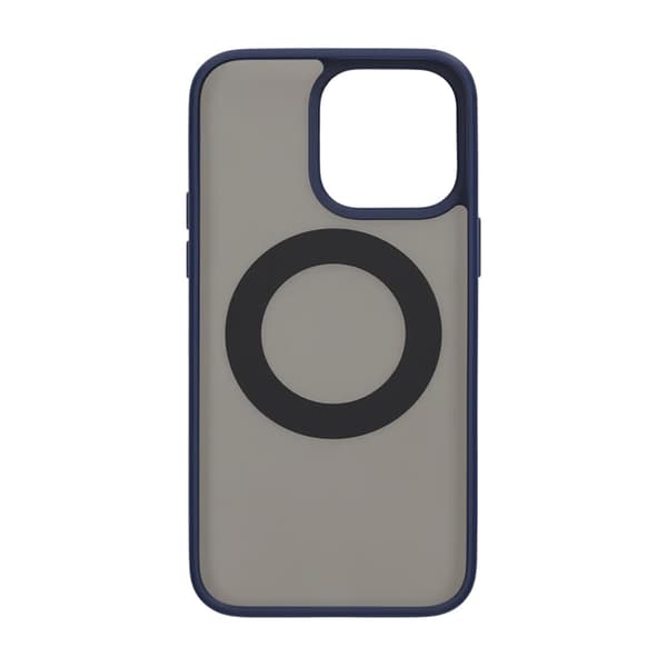 iPhone 14 Pro Max Mobilcover med Magsafe Stativ - Blå
