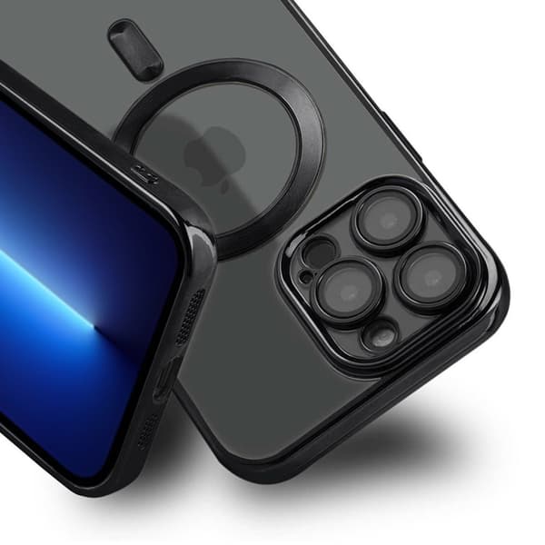 Luksus telefoncover med Magsafe iPhone 13 Pro - Sort