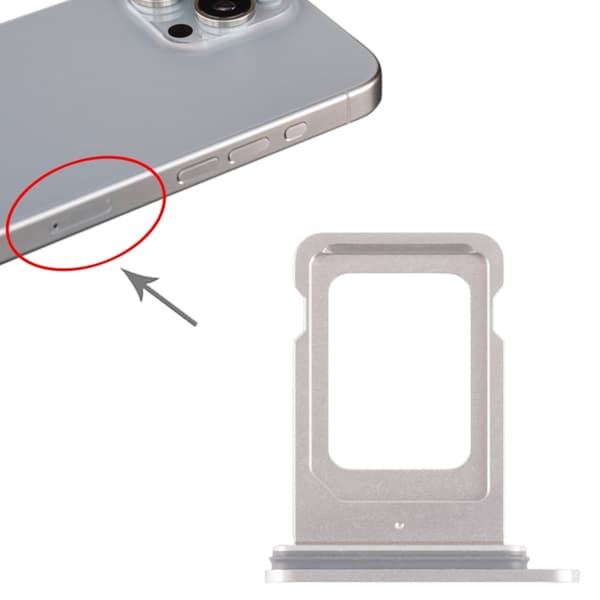 iPhone 15 Pro/15 Pro Max Simkortshållare - Vit