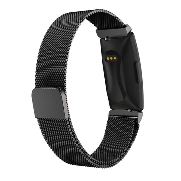 Fitbit Inspire / Inspire HR urrem i rustfrit stål - Sort