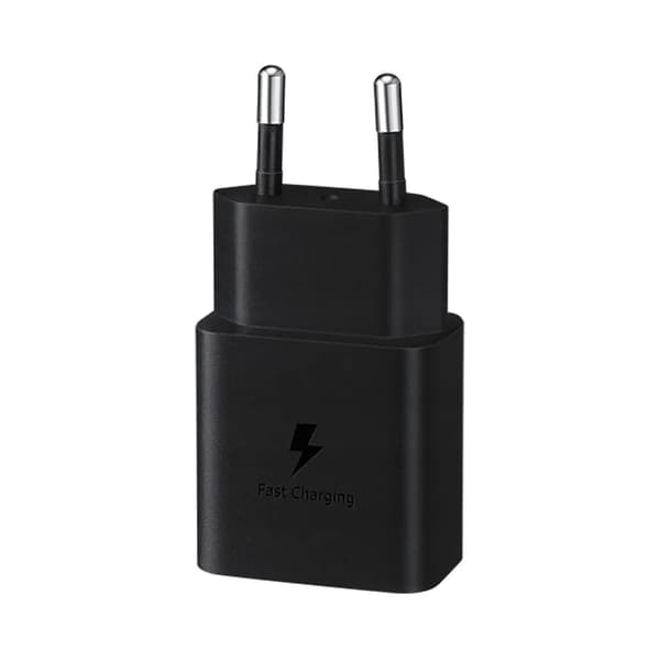 Samsung Oplader USB-C 15W + USB-C Kabel 1m - Sort