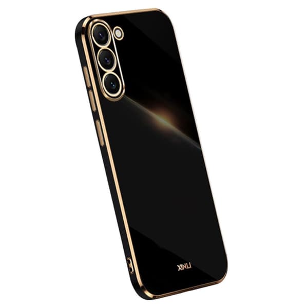 Samsung Galaxy S24 Plus Cover med galvanisering - Sort