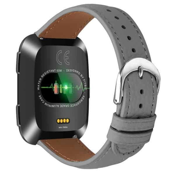 Fitbit Versa/Versa Lite/Versa 2 -ranneke – harmaa