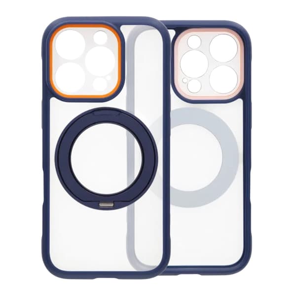 Cover med roterbart MagSafe-stativ til iPhone 16 Pro Max - Blå