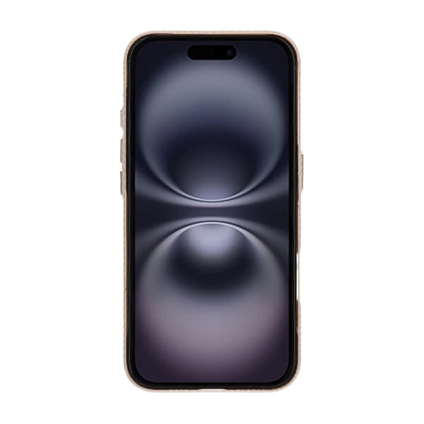 iPhone 16 Mobilskal Carbonmönstrad - Guld