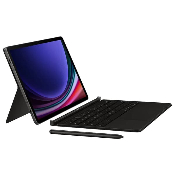 Samsung Book Cover Keyboard til Galaxy Tab S9/S9 FE Sort - Som ny