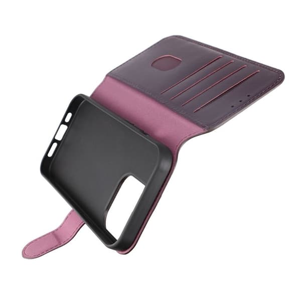 iPhone 15 Pro Plånboksfodral Läder Rvelon - Lila