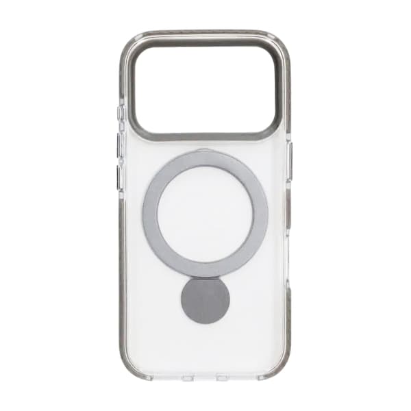 Cover Magsafe til iPhone 17 Pro - Transparent grå med ringholder