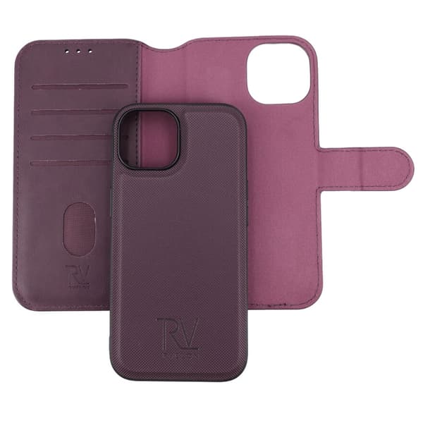iPhone 15 Plånboksfodral Magnet Rvelon - Lila