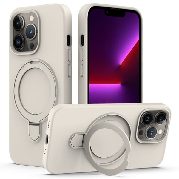 iPhone 13 Pro Stativ Etui MagSafe Kompatibel - Beige