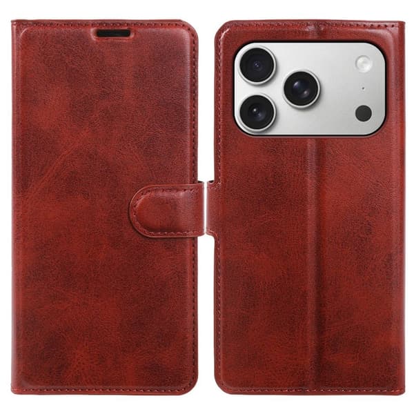 Pungcover med stander iPhone 18 Pro, iPhone 17 Pro - Rød