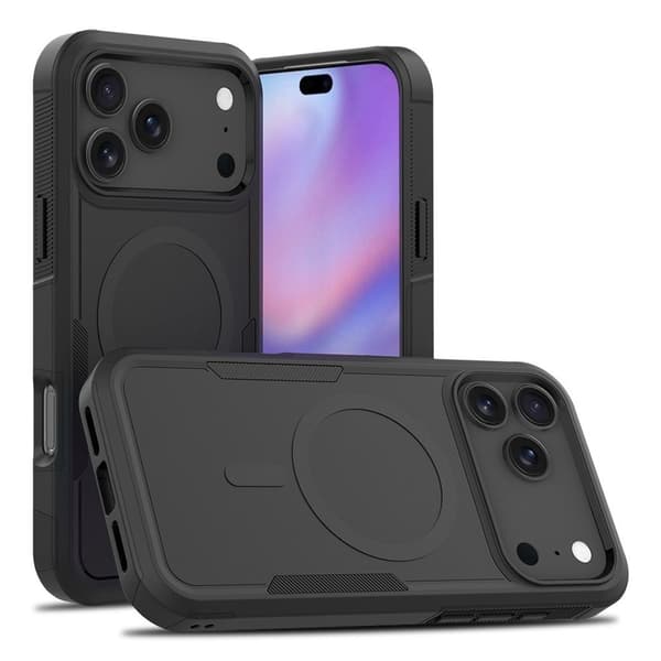 iPhone 18 Pro Max/17 Pro Max MagSafe Cover Stødsikkert - Sort