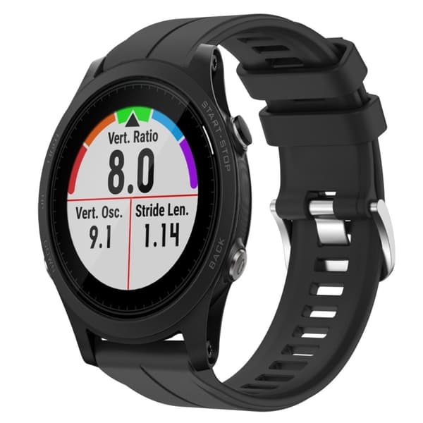Garmin Forerunner 935 silikoninen kellon ranneke - Musta