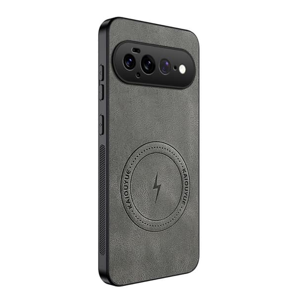 Google Pixel 11 Pro XL MagSafe Cover PU-læder - Grå