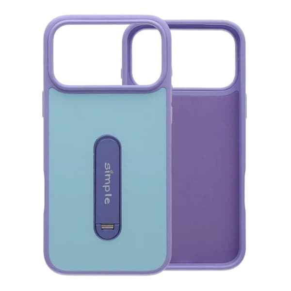 Candy Color Roterende Stand MagSafe Cover til iPhone 17 Pro Max Lilla