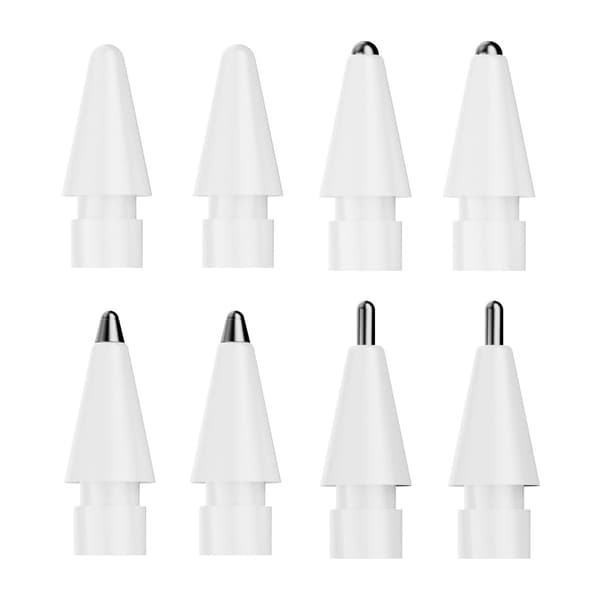 Apple Pencil 1/2 8-pack vita 3.0 toppar - Uppgraderade