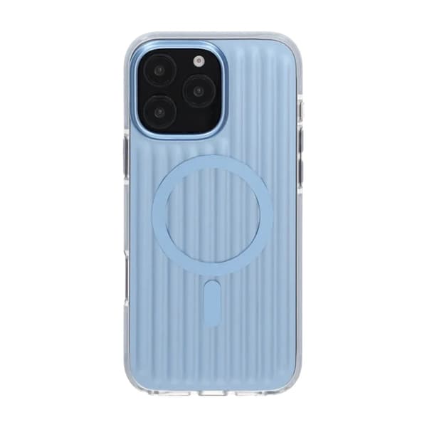 Mønstret TPU-cover til iPhone 16 Pro Max med MagSafe - Blå