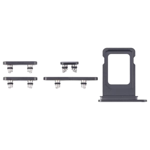 iPhone 16 Pro SIM-kortbakke + SIM-kortbakke + sideknapper - Sort