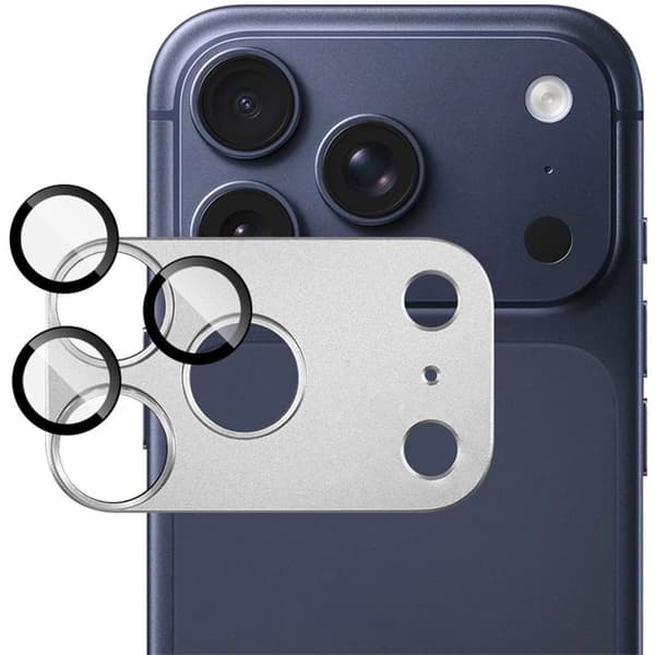 IMAK iPhone 18 Pro Linsskydd Härdat Glas/Metall - Silver