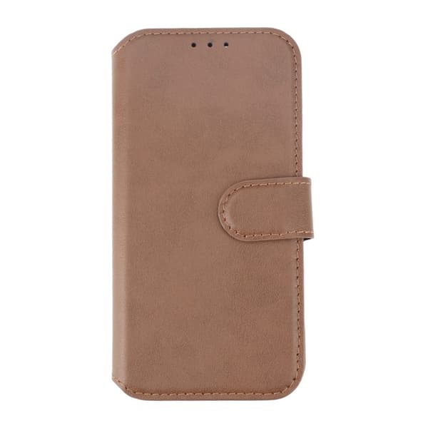 iPhone 15 Pro Plånboksfodral Läder Rvelon - Brun
