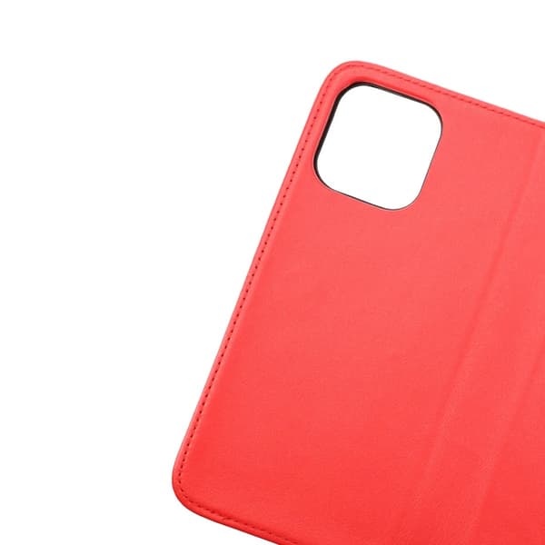 iPhone 14 Plånboksfodral Läder Rvelon - Röd
