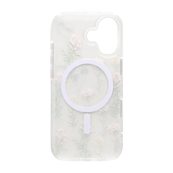 Malet blomstret mat magnetisk etui til iPhone 17 - H1