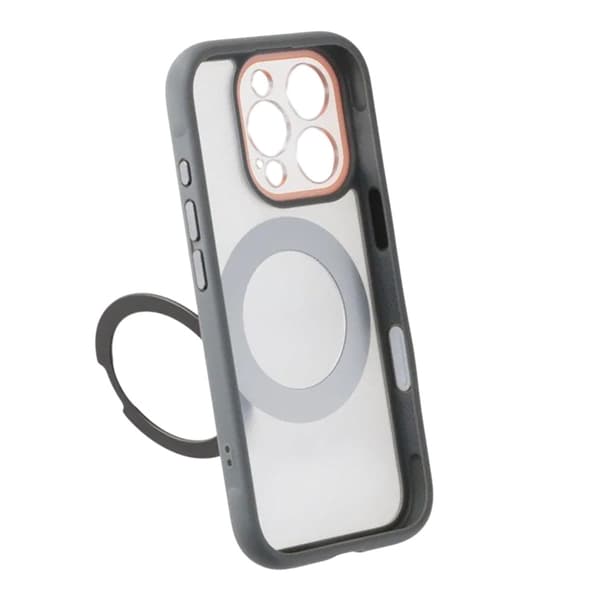 Kuori pyörivällä MagSafe-jalustalla iPhone 16 Prolle - Harmaa