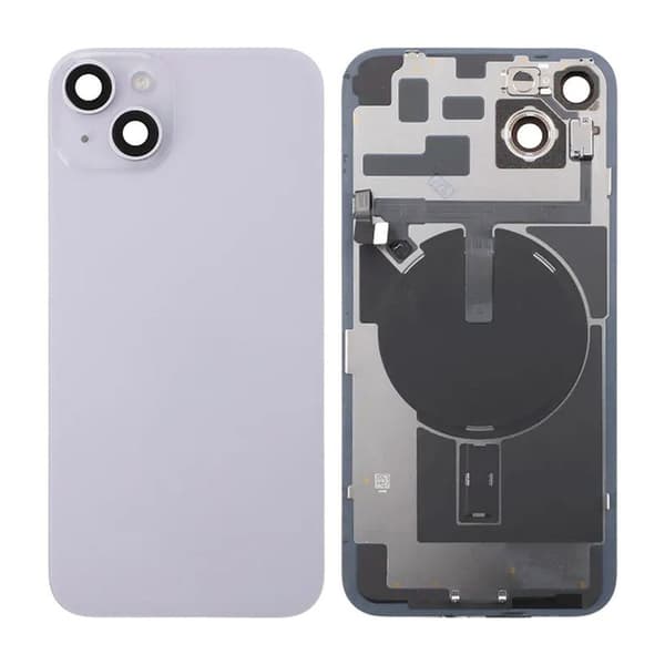 iPhone 14 Plus Baksida Glas Komplett - Lila