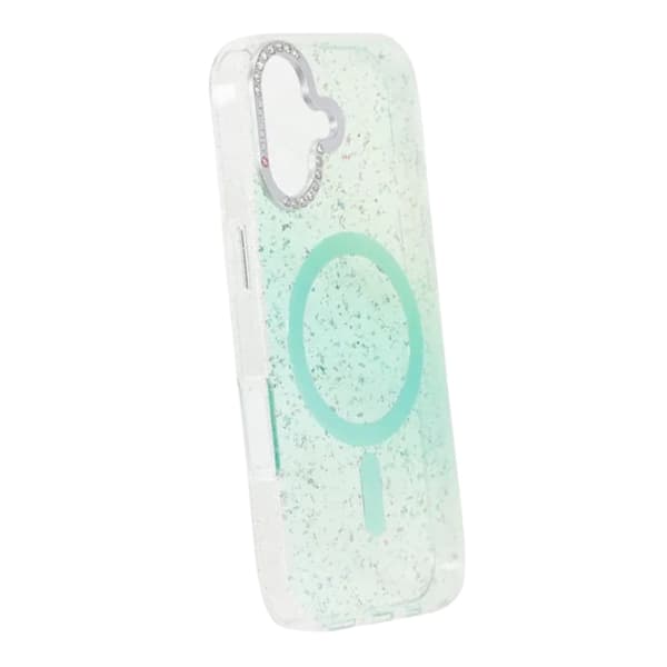 Glitter Diamond Magnetic Case - iPhone 17 Green