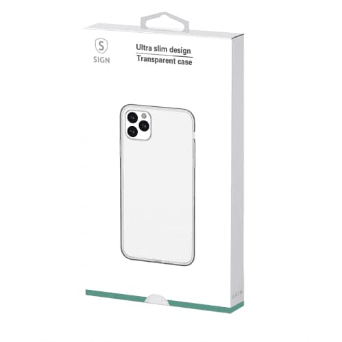 SiGN Ultra Slim Case til iPhone 12 Pro Max - Transparent