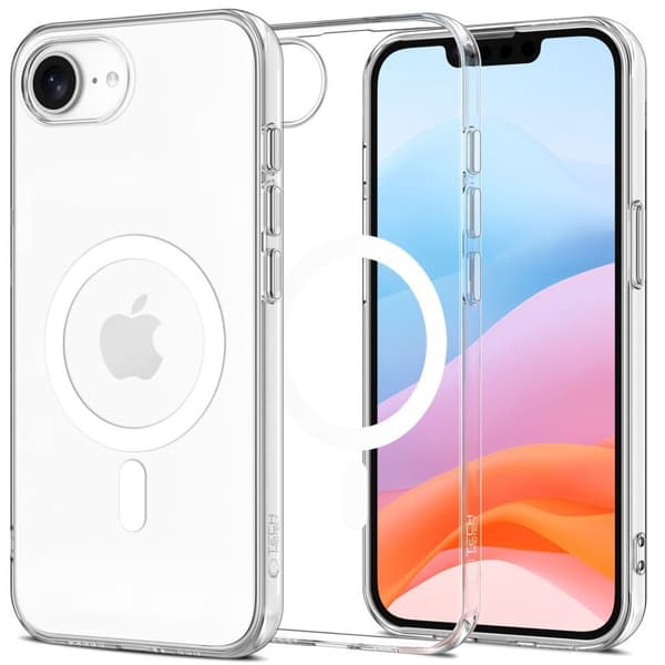 Tech-Protect FlexAir MagSafe Cover til iPhone 17e/16e - Gennemsigtig