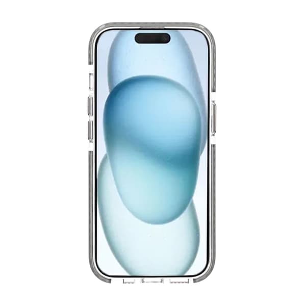 iPhone 15 Mobilcover Magnet Dobbeltbeskyttelse - Grå