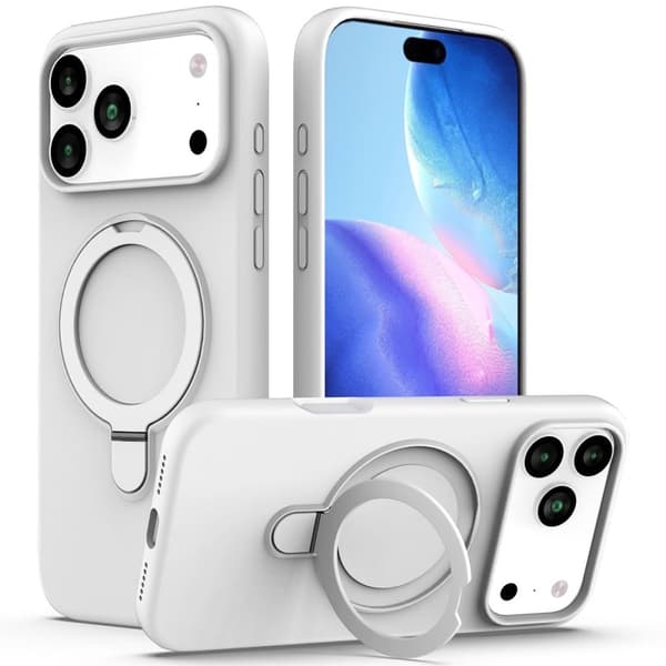 iPhone 17 Pro Max Cover MagSafe Støttefod – Hvid