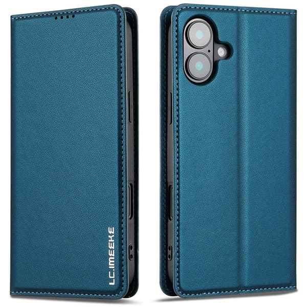LC.IMEEKE iPhone 17 Wallet Cover - Blå