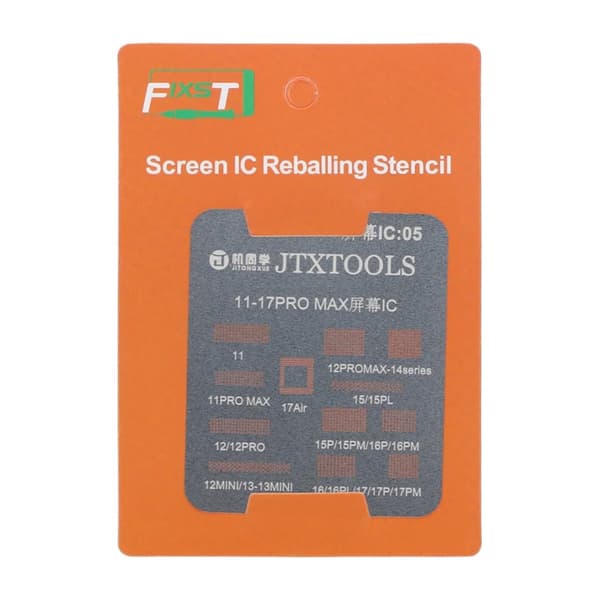 Skærm IC Reballing Stencil til iP 11-17 Pro Max