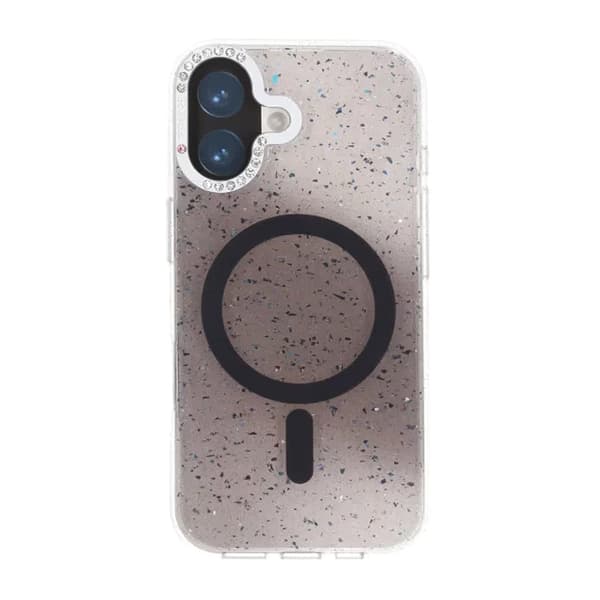 Glitter Diamond Magnetic Case - iPhone 17 Black