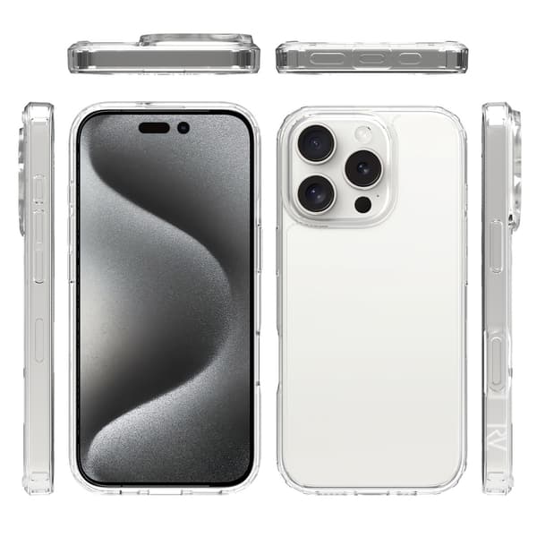 iPhone 16 Pro Mobilskal Stöttåligt Rvelon - Transparent