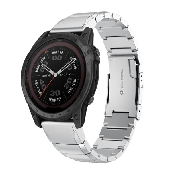 Garmin Tactix 7 Urrem i rustfrit stål - Sølv