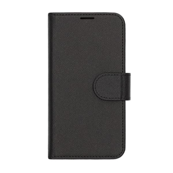 Flip Stand Læderpung Etui Til iPhone 16e - Sort