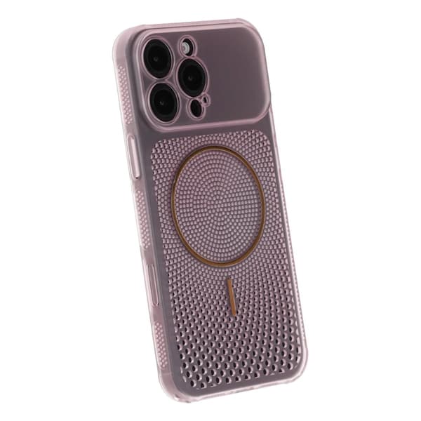 Ventileret Mobilcover med Magsafe til iPhone 16 Pro Max - Rosa