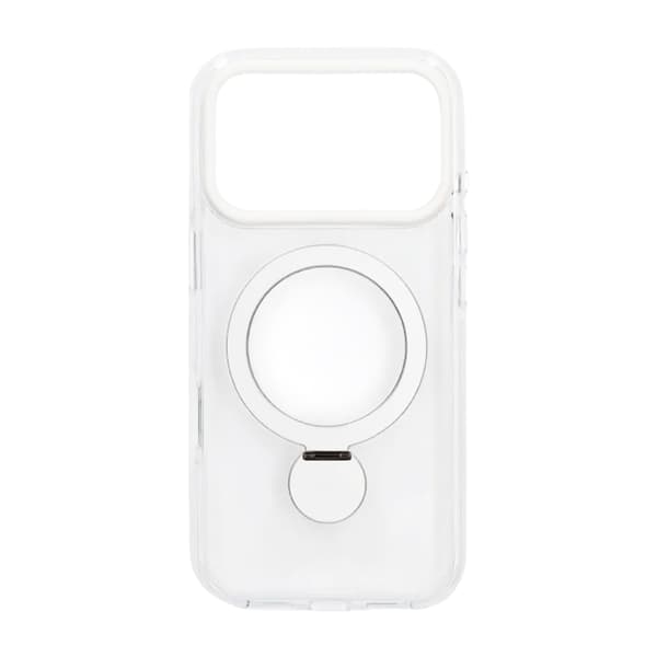 MagSafe-cover til iPhone 17 Pro Max - Transparent hvid med ringholder