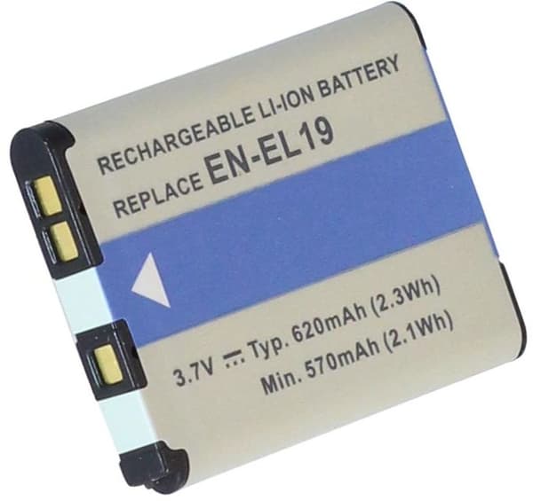 Batteri til EN-EL19 erstatningsbatteri