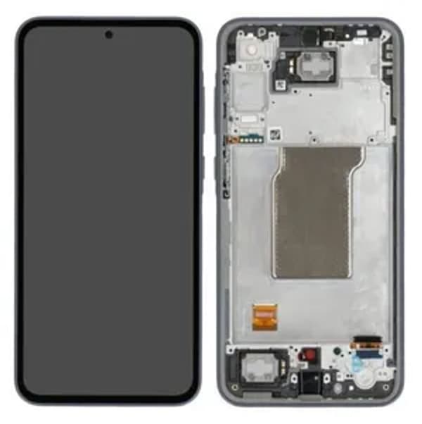 Samsung Galaxy A35 Original Display med Formonteret Ramme - Sort