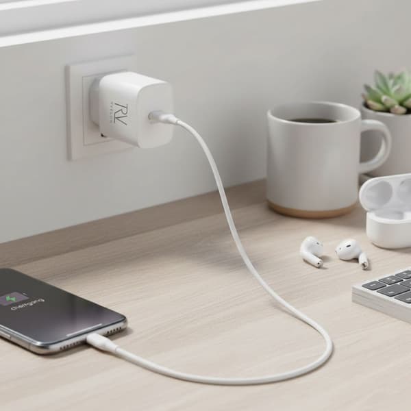 Rvelon Snabbladdare USB-C 20W