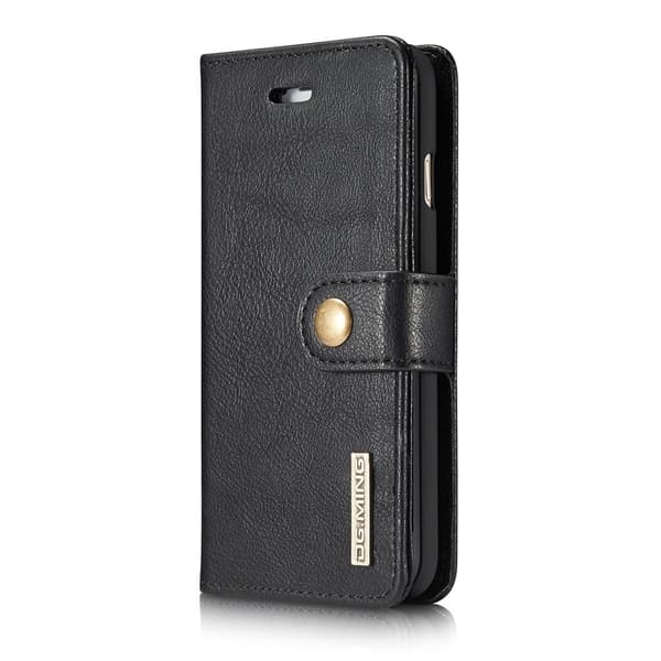 DG.MING iPhone 7/8/SE 2020/SE 2022 Kunstlæder Wallet Case - Sort