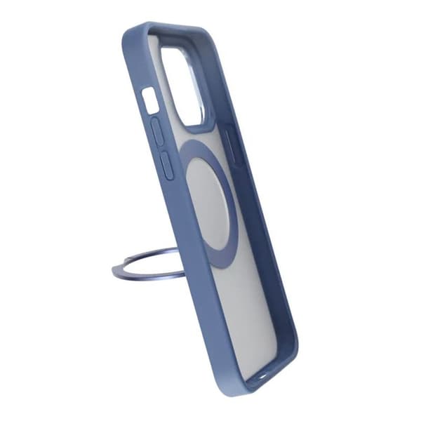 iPhone 15 Pro Max Skal med MagSafe Stativ Rvelon - Blå