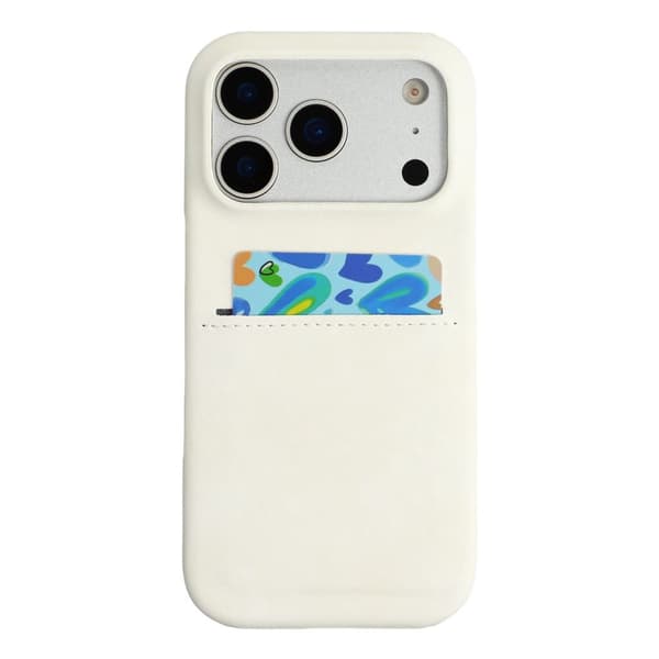 iPhone 18 Pro Max/17 Pro Max Cover med Kortlomme - Hvid