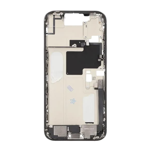 Mellemramme med smådele til iPhone 16 Pro Max - Hvid Titanium OEM