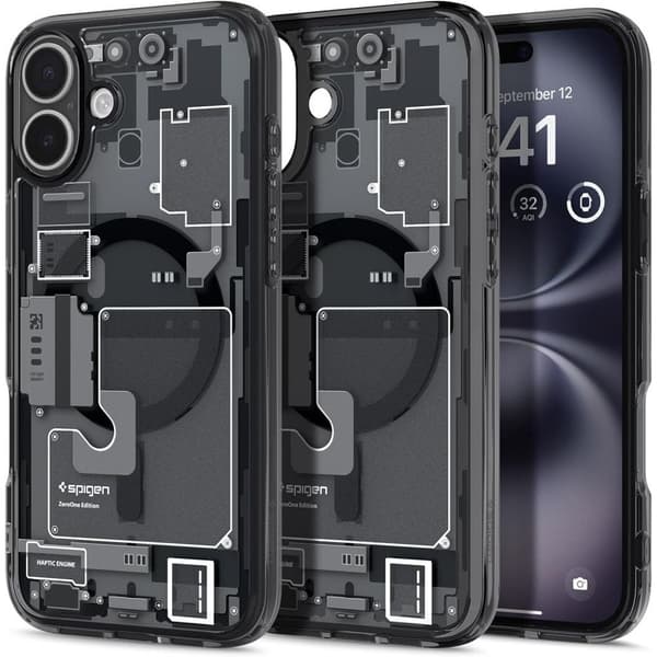 Spigen Ultra Hybrid MagSafe Zero One Cover til iPhone 16 - Grå