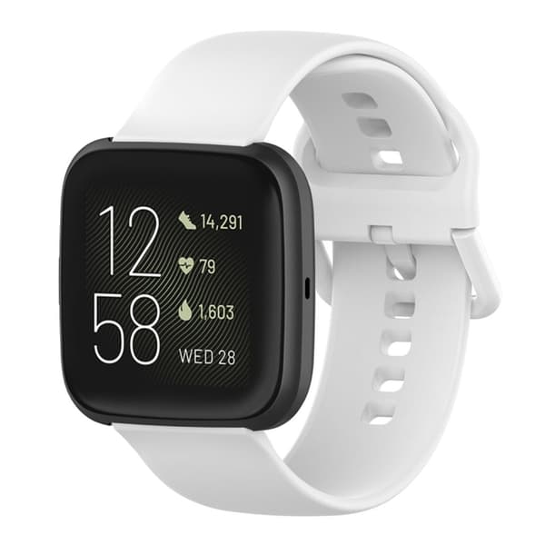Fitbit Versa 2 / Versa / Versa Lite / Blaze Silikonarmband - Vit